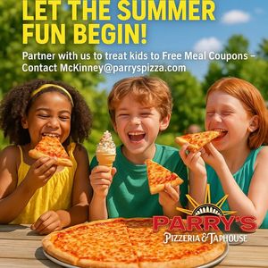 Image post by @parryspizzamckinney on Facebook