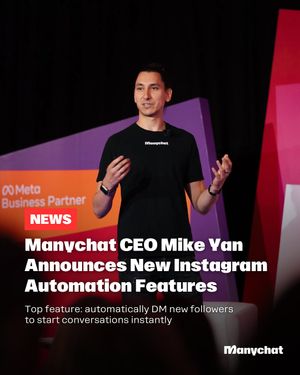 Image post by @manychat on Instagram