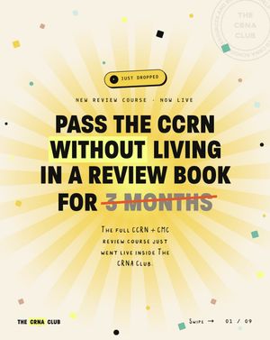 Image post by @thecrnaclub on Instagram