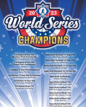 Image post by @BabeRuthLeagueInc on Facebook