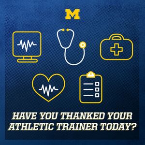 Image post by @UMichAthletics on Twitter