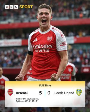Image post by @BBCSport on Twitter/X
