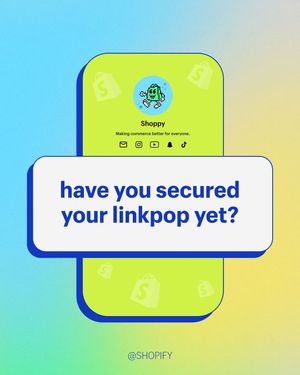 Image post by @shopify on Instagram