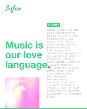 Image post by @sofarsounds on Instagram