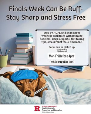 Image post by @rustudenthealth on Instagram