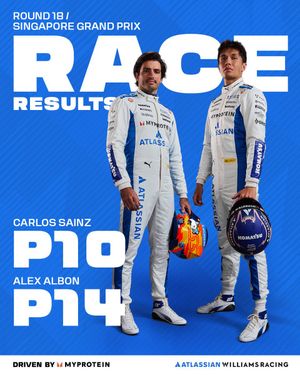 Image post by @WilliamsRacing on Twitter