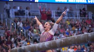Image post by @OklahomaWGymnastics on Facebook