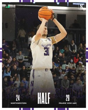 Image post by @NUMensBball on Twitter