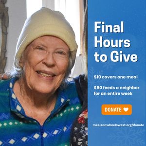 Image post by @mealsonwheelswest on Instagram