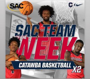 Image post by @CatawbaMBB on Twitter