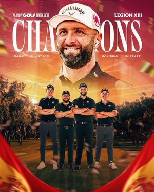 Image post by @livgolfleagueofficial on Facebook