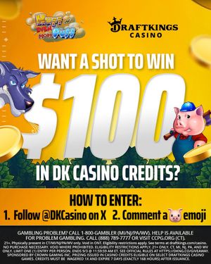 Image post by @DKCasino on Twitter