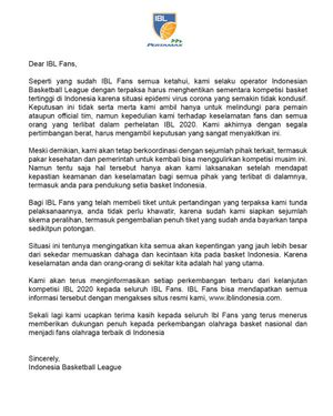 Image post by @IBLindonesia on Twitter