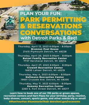 Image post by @DetroitParksRec on Facebook