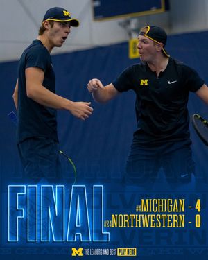 Image post by @umichmtennis on Instagram