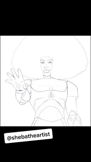 Video post by @ShebaTheArtist on Facebook