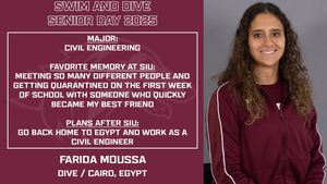 Image post by @SIUSwimDive on Facebook