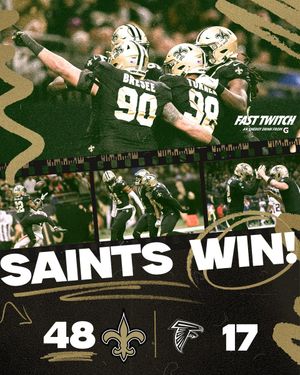 Image post by @Saints on Twitter