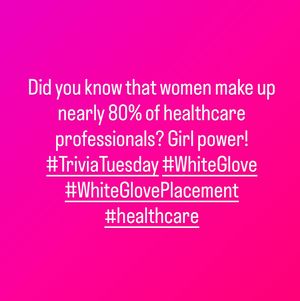 Image post by @whiteglovenursing on Instagram