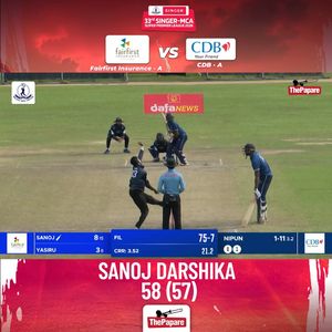 Video post by @thepaparecricket on Facebook