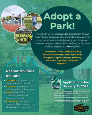 Image post by @detroitparksrec on Instagram