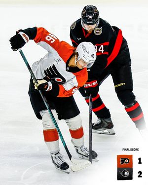 Image post by @NHLFlyers on Twitter/X
