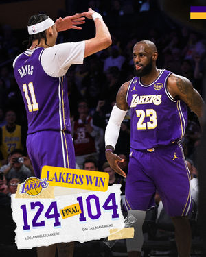 Image post by @lakers on Instagram