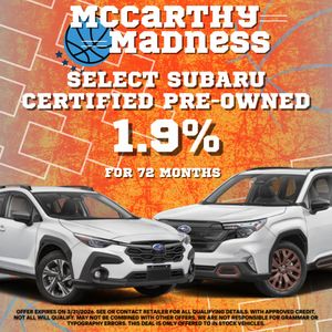 Image post by @mccarthysubaru on Instagram