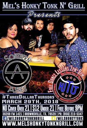 Image post by @SouthernAshesMusic on Facebook