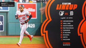 Image post by @Orioles on Twitter
