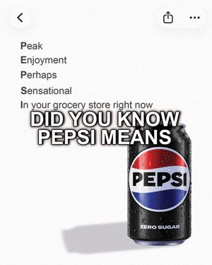 Image post by @pepsi on Instagram