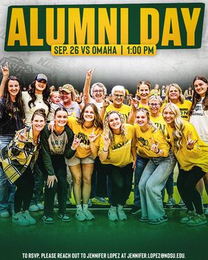 Image post by @ndsuvolleyball on Instagram