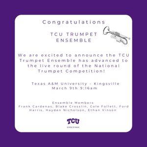 Image post by @tcutrumpetstudio on Instagram