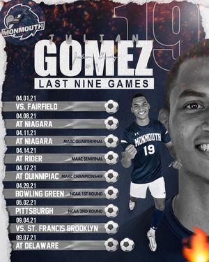 Image post by @monmouthsoccer on Instagram