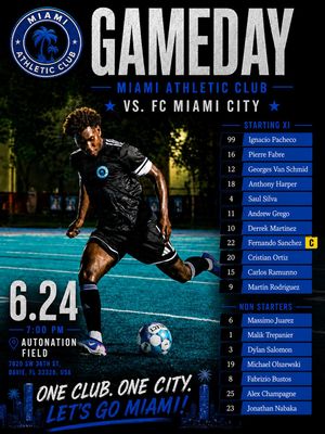 Image post by @miamiathleticclub2022 on Instagram