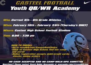 Image post by @CasteelFootball on Twitter