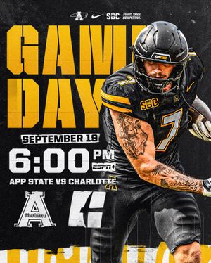 Image post by @appstate_fb on Instagram