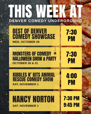 Image post by @denvercomedyunderground on Instagram