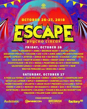 Image post by @EscapeHalloween on Twitter