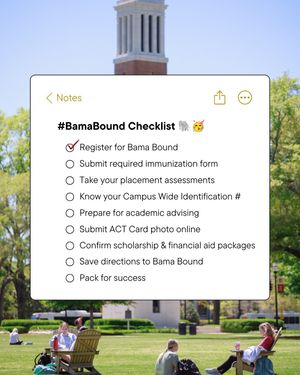 Image post by @ua_admissions on Instagram