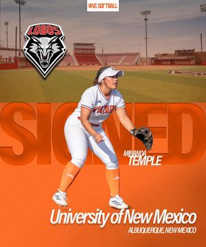 Image post by @West Valley College Softball on Facebook