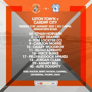 Image post by @LutonTown on Twitter/X