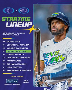 Image post by @RaysBaseball on Twitter