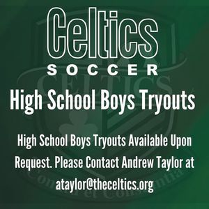 Image post by @TheCelticsSoccerClub on Facebook