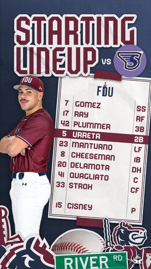 Image post by @FDUKnightsBase on Twitter