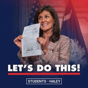 Image post by @studentsforhaley on Instagram