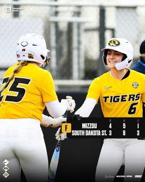 Image post by @MizzouSoftball on Twitter