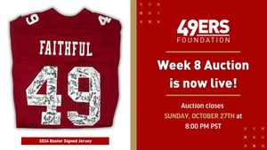Image post by @49ersFoundation on Facebook