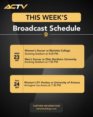 Image post by @adriancollegetv on Facebook