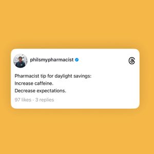 Image post by @philsmypharmacist on Instagram
